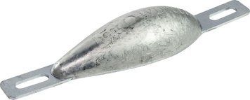 Анод цинковий для корпусу судна, 177x56x35 мм WD1000 фото