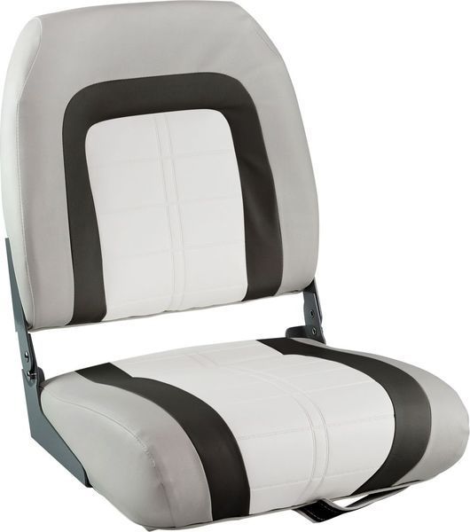 Кресло складное мягкое SPECIAL HIGH BACK, обивка серый/черный/красный винил 76236GRC фото