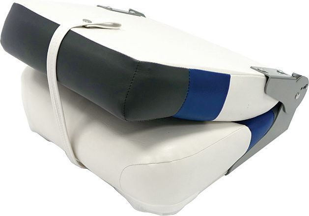 Крісло складане м'яке Premium High Back Boat Seat, білий/червоний 75128WRC фото