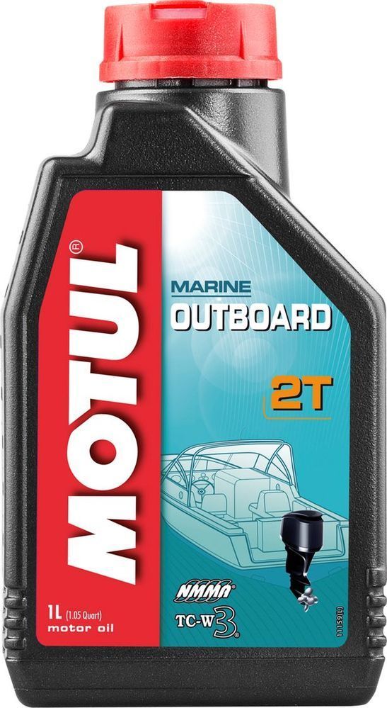 Масло моторное Motul Outboard 2T, минеральное 1 л 112750 фото