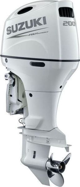 Мотор лодочный Suzuki DF200ATX, белый DF200ATX_white фото