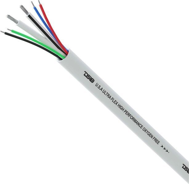Кабель акустичний одноканальний 12GA з проводами RGB 12-GA MOFC12/18GA-100SWRGB, DS18 MOFC12/18GA-100SWRGB фото