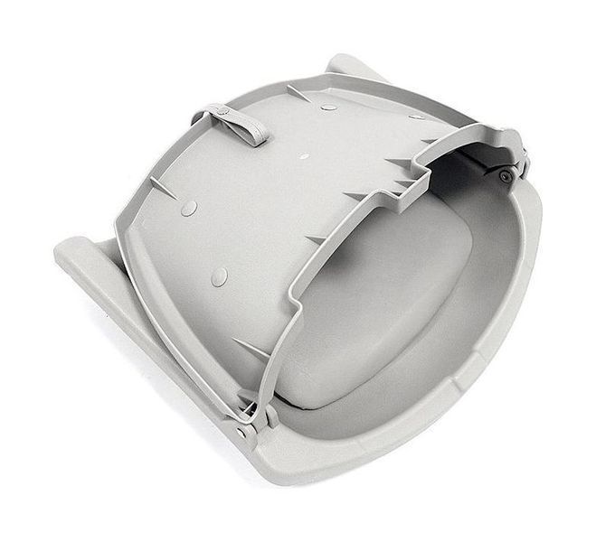 Крісло пластмасове складане з підкладкою Molded Fold-Down Boat Seat,сірий/чорний 75109GC фото
