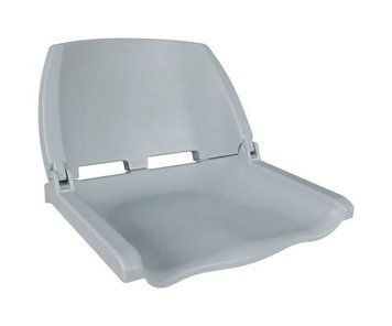 Кресло пластмассовое складное Folding Plastic Boat Seat, серое 75110G фото