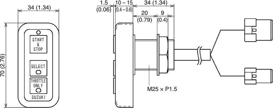 Панель керування двигуном Suzuki DF150AP-350A 3710098J11000 фото