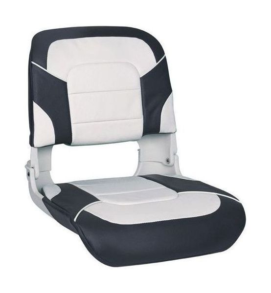 Кресло пластмассовое складное с подложкой All Weather High Back Seat, белое 75140W фото