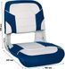 Кресло пластмассовое складное с подложкой All Weather High Back Seat, белое 75140W фото 8