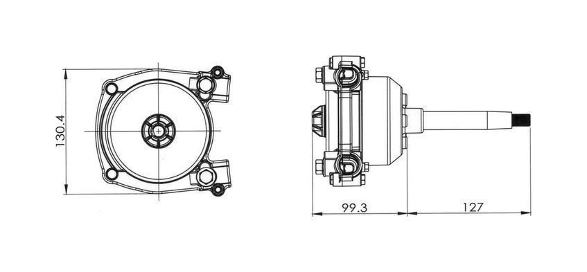 Редуктор кермовий 3000 з нержавіючим тросом 8 футів (2,44 м) 315008 фото