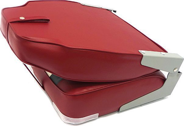 Кресло складное мягкое High Back Rainbow Boat Seat, красный/белый 75107RCW фото