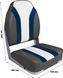 Кресло складное мягкое High Back Rainbow Boat Seat, красный/белый 75107RCW фото 4