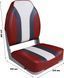 Кресло складное мягкое High Back Rainbow Boat Seat, красный/белый 75107RCW фото 8